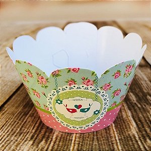12 SAIA PARA CUPCAKE TEMA JARDIM 46.2 ( NC TOYS CUPCAKE )