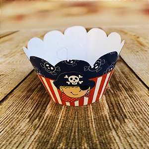 12 SAIA PARA CUPCAKE TEMA PIRATA 52.2 (NC TOYS CUPCAKE)
