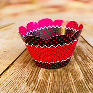 12 SAIA PARA CUPCAKE PINK E PRETO 28.5 (NC TOYS CUPCAKE)