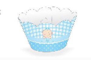 12 SAIA PARA CUPCAKE BABY MENINO  12.35  ( NC TOYS CUPCAKE )