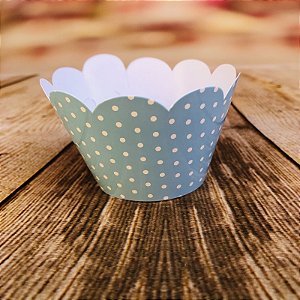 12 SAIA PARA CUPCAKE POÁ AZUL CLARO/BRANCO 12.18 (NC TOYS CUPCAKE)