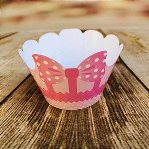 12 SAIA PARA MINI CUPCAKE LAÇO ROSA 20.24 (NC TOYS MINI CUPCAKE)
