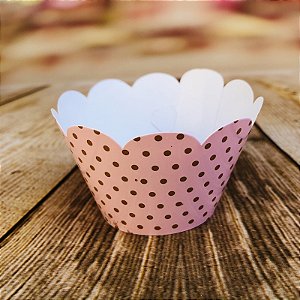 12 SAIA PARA MINI CUPCAKE POÁ ROSA /MARROM 20.13 (NC TOYS MINI CUPCAKE)