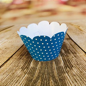 12 SAIA PARA MINI CUPCAKE POÁ AZUL/BRANCO 20.10 (NC TOYS MINI CUPCAKE)