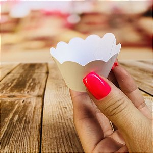 12 SAIA PARA MINI CUPCAKE BRANCA 20.1 (NC TOYS MINI CUPCAKE)