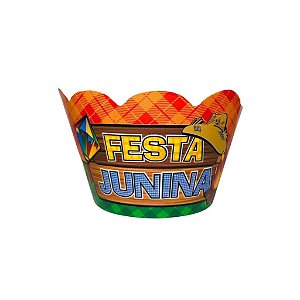 12 Saia Para Cupcake Tema Festa Junina 61.2 (Nc Toys Cupcake) FESTA JUNINA 2025