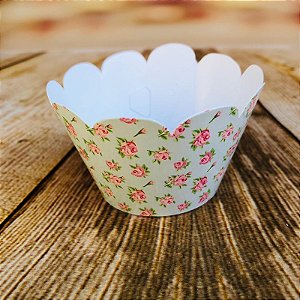 12 SAIA PARA CUPCAKE LINHA FLORAL AZUL 48.6 (NC TOYS CUPCAKE)