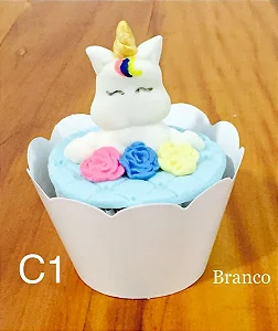 12 SAIA PARA CUPCAKE BRANCO 12.1 ( NC TOYS CUPCAKE )