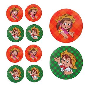 16 Adesivo Etiqueta Para Festa Festa Junina 5 cm 61.5 (Nc Toys Etiqueta) FESTA JUNINA 2025