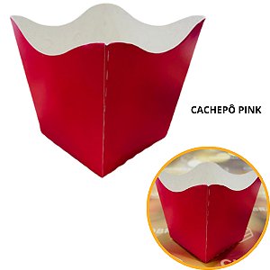 10 Cachepo Festa Pink 9X9X7 cm Vaso Decoração 2.10 (Nc Toys Cachepo)