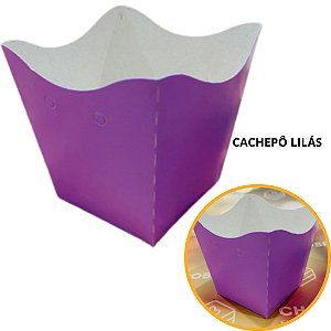 10 Cachepo Festa Lilás 9X9X7 cm Vaso Decoração 2.11 (Nc Toys Cachepo)