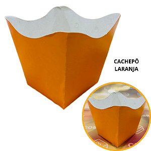 10 Cachepo Festa Laranja 9X9X7 cm Vaso Decoração 2.13 (Nc Toys Cachepo)