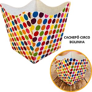 10 Cachepo Festa Bolinhas Coloridas 9X9X7 cm Vaso Decoração 2.45 (Nc Toys Cachepo)