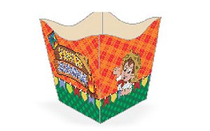 10 Cachepo PIPOCA Festa Junina  9X9X7Cm   61.1 ( Nc Toys Cachepo ) ( Sempre Festa ) FESTA JUNINA 2025