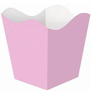 10 Cachepo Festa Rosa 9X9X7Cm Vazo Decoração 2.9 ( Nc Toys Cachepo )