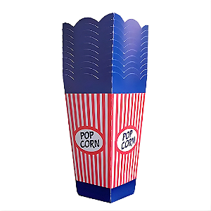 10 Caixa Pipoca Pop Corn Azul 37.1 (Nc Toys Cachepo)