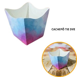 10 Cachepo Festa Tie Dye 9X9X7 cm Vaso Decoração 103.2 (Nc Toys Cachepo)