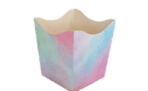 10 Cachepo Festa  Tie Dye 9X9X7Cm Vazo Decoração   103.2   ( Nc Toys Cachepo )