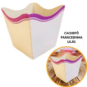 10 Cachepo Festa Francesinha Pink 9X9X7 cm Vaso Decoração 2.53 (Nc Toys Cachepo)