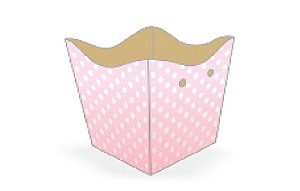 10 Cachepo Festa Poá Rosa/Branco 9X9X7Cm Vazo Decoração  2.23  ( Nc Toys Cachepo )