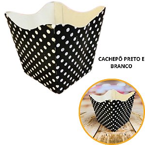 10 Cachepo Festa Poá Preto/Branco 9X9X7 cm Vaso Decoração 2.15 (Nc Toys Cachepo)