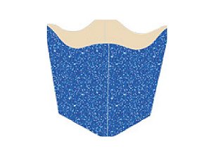 10 Cachepo Festa Imitação Glitter Azul  9X9X7Cm Vazo Decoração   2.70 ( Nc Toys Cachepo )