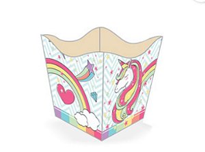 10 Cachepo Festa Unicornio  9X9X7Cm Vazo Decoração   68.1   ( Nc Toys Cachepo )