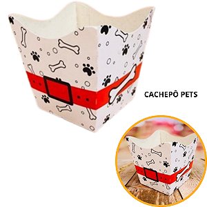 10 Cachepo Festa Pets 9X9X7 cm Vaso Decoração 71.1 (Nc Toys Cachepo)