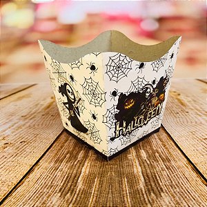 10 Cachepo Festa Halloween 9X9X7Cm Vazo Decoração 62.1 ( Nc Toys Cachepo )
