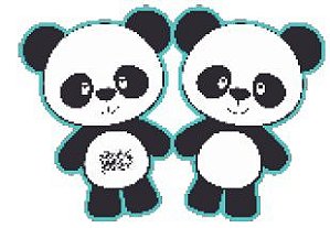 8 Convites Panda 69.6  (Nc Toys Convites)