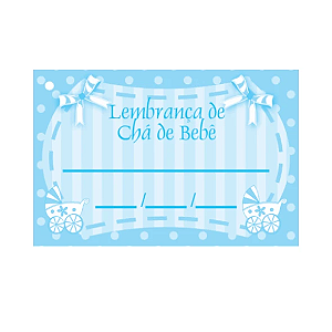 50 TAGS LEMBRANÇINHAS LINHA CHÁ DE BEBE AZUL 27.3 (NC TOYS)