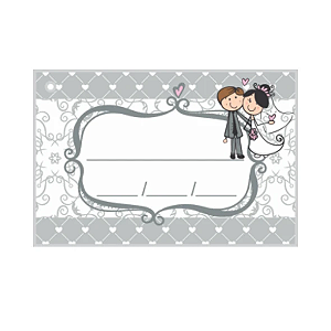 50 TAGS LEMBRANÇINHAS LINHA NOIVINHOS 27.9 (NC TOYS)