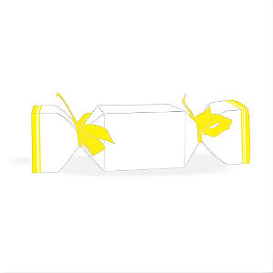 10 Caixa Bala Lembrancinha Festa Francesinha Amarelo 8.34 (Nc Toys)