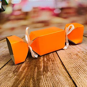 10 Caixa Bala Lembrancinha Festa Laranja 8.28 (Nc Toys)