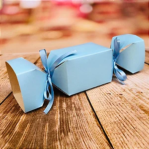 10 Caixa Bala Lembrancinha Festa Azul Claro 8.22 (Nc Toys)