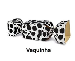 10 Caixa Bala Lembrancinha Festa Fazendinha Vaca Malhada (Tema Festa)