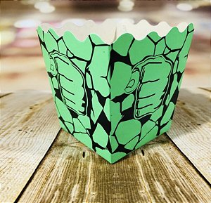 10 Cachepo 9X9X7 Cm Tema Festa Homem Verde ( Tema Festa ) cachepo