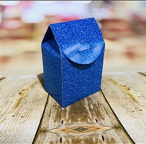 8 Caixa Milk Lembrancinha  Imitação Gliter Azul Cod 80.20  ( Nc Toys Milk )
