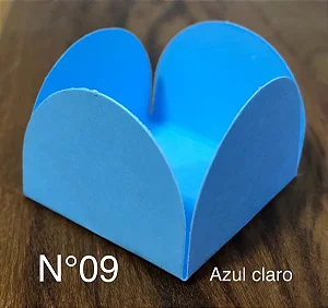 50 Forminhas Azul Claro Para Doces 4 Pétalas 3,3X3,3X2,2 10.6 (Nc Toys Simples)