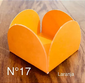 50 Forminhas Laranja Para Doces 4 Pétalas 3,3X3,3X2,2 10.13 (Nc Toys Simples)