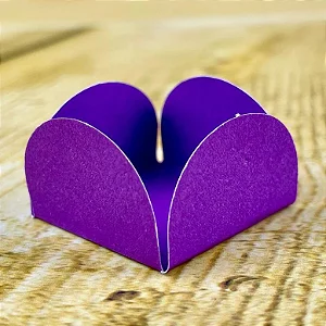 50 Forminhas Roxo Para Doces 4 Pétalas 3,3X3,3X2,2 10.12 (Nc Toys Simples)
