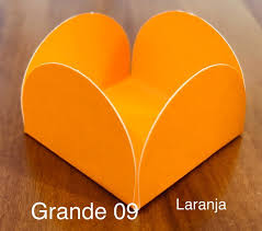 50 Forminhas Laranja Para Doces 4 Pétalas G 4X4X2.7 ( ) Nc Toys G