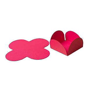 50 Forminhas Pink Para Doces 4 Pétalas G 4X4X2.7 ( 55.10 ) Nc Toys G