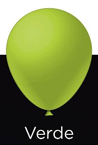 25 Balão Verde Neon Redondo N°9 Pic Pic