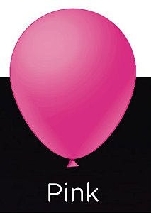 25 Balão Pink Neon Redondo N°9 Pic Pic
