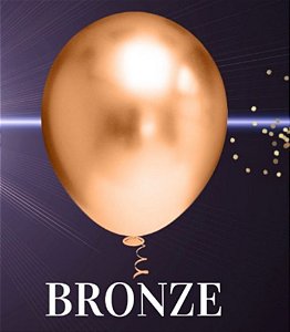 25 Balão Bronze Platinado Redondo N°9 Pic Pic