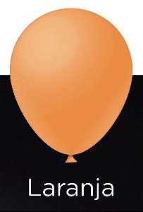 50 Balão Laranja Neon Luminoso Florescente Nº9 (Festball)