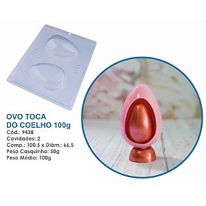 Forma Bwb Ovo Toca Do Coelho 100 G Páscoa 3 Partes C/ Silicone Cod-9438 (Bwb Especial)  (BWB PASCOA)