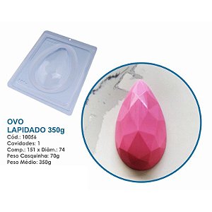 Forma Bwb Ovo Lápidado 350G De Páscoa  3 Partes C/ Silicone Cod-10056 (Bwb Especial)