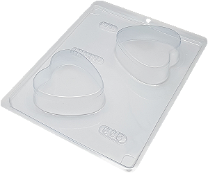 Forma Bwb Pão De Mel Coração Grande 3 Partes C/ Silicone 140G Cod-865 (Bwb Especial)